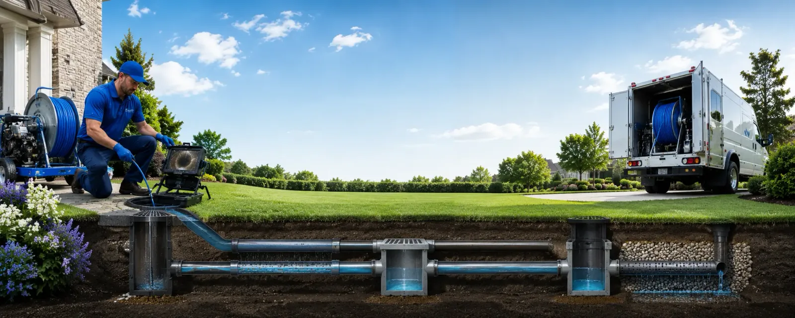 Outdoor drain cleaning information for Waterford, CA